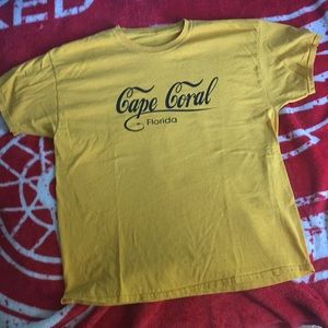 XL Yellow Cotton Cape Coral, Florida Shirt